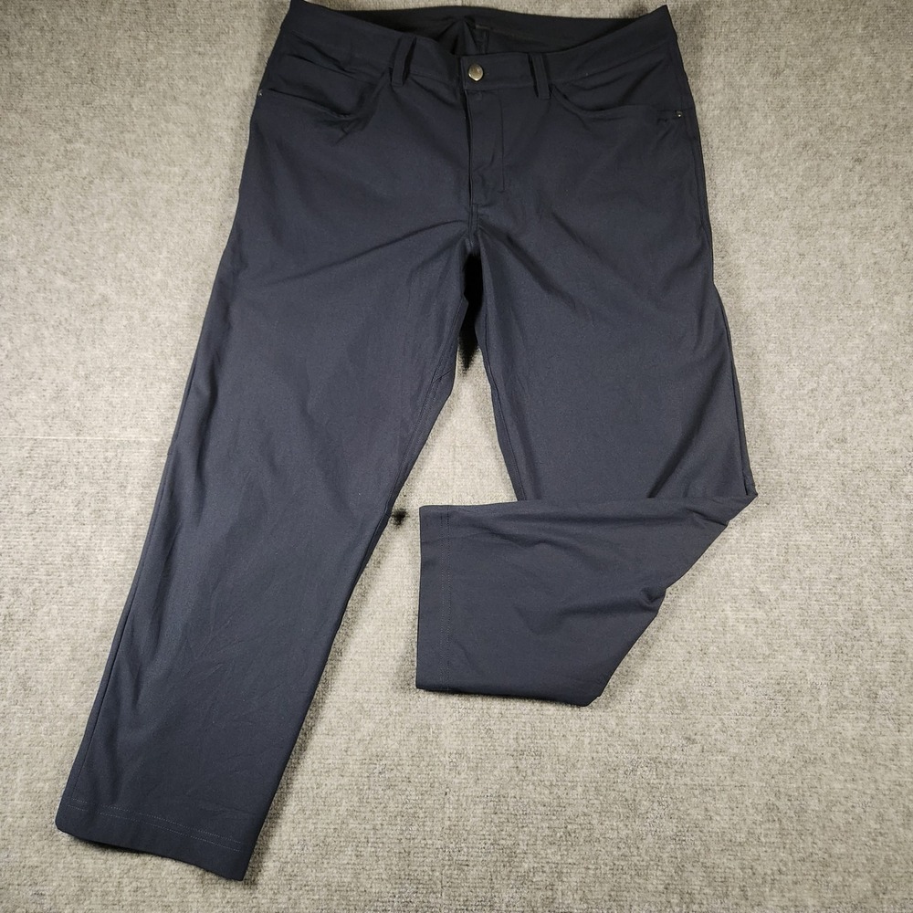 Lululemon Pants Mens 34 ABC Pant Navy Blue Stretch Performance Trousers